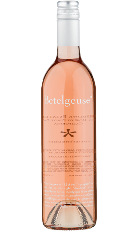 2020 Betelgeuse Rosé bottle shot
